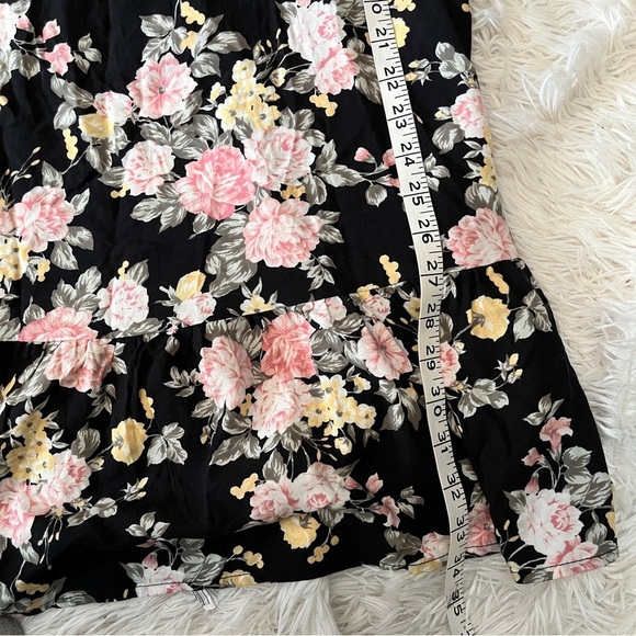 NWT Wallflower Floral Slip Spaghetti Strap V-Neck Ruffle Hem Mini Dress S - Picture 11 of 14